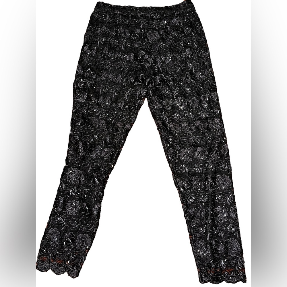 Navy embroider pants & matching skirt